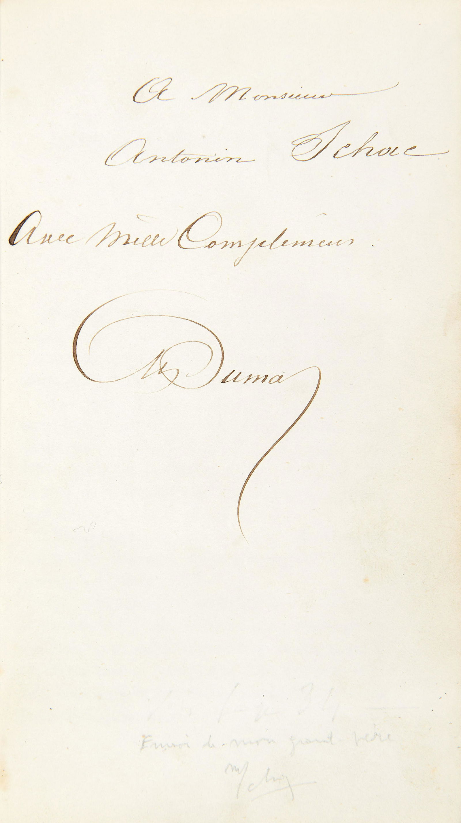 DUMAS, Alexandre (1802-1870). Bouts rimés. (1 of 2)