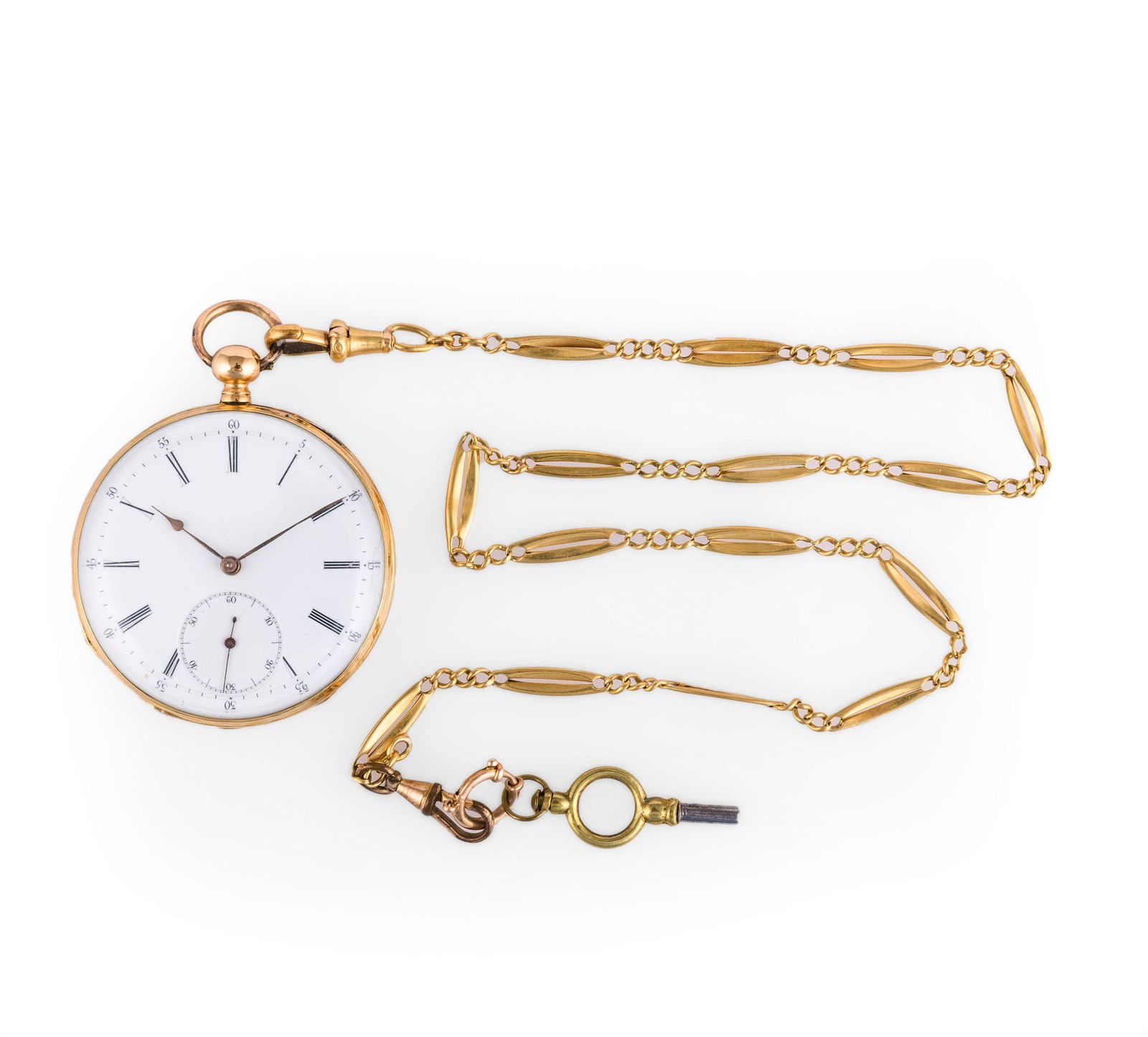 Orologio Da Tasca Vintage Oro HICARER - Con Catena Per Uomini - Foto 3