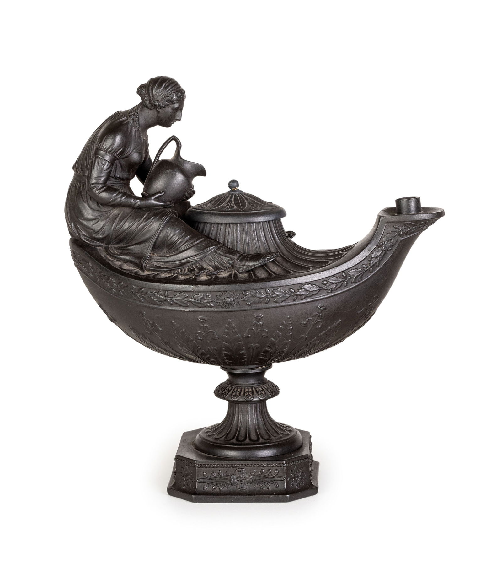 LUCERNA IN BLACK BASALT, MANIFATTURA DI WEDGWOOD, 1790 (1 of 1)