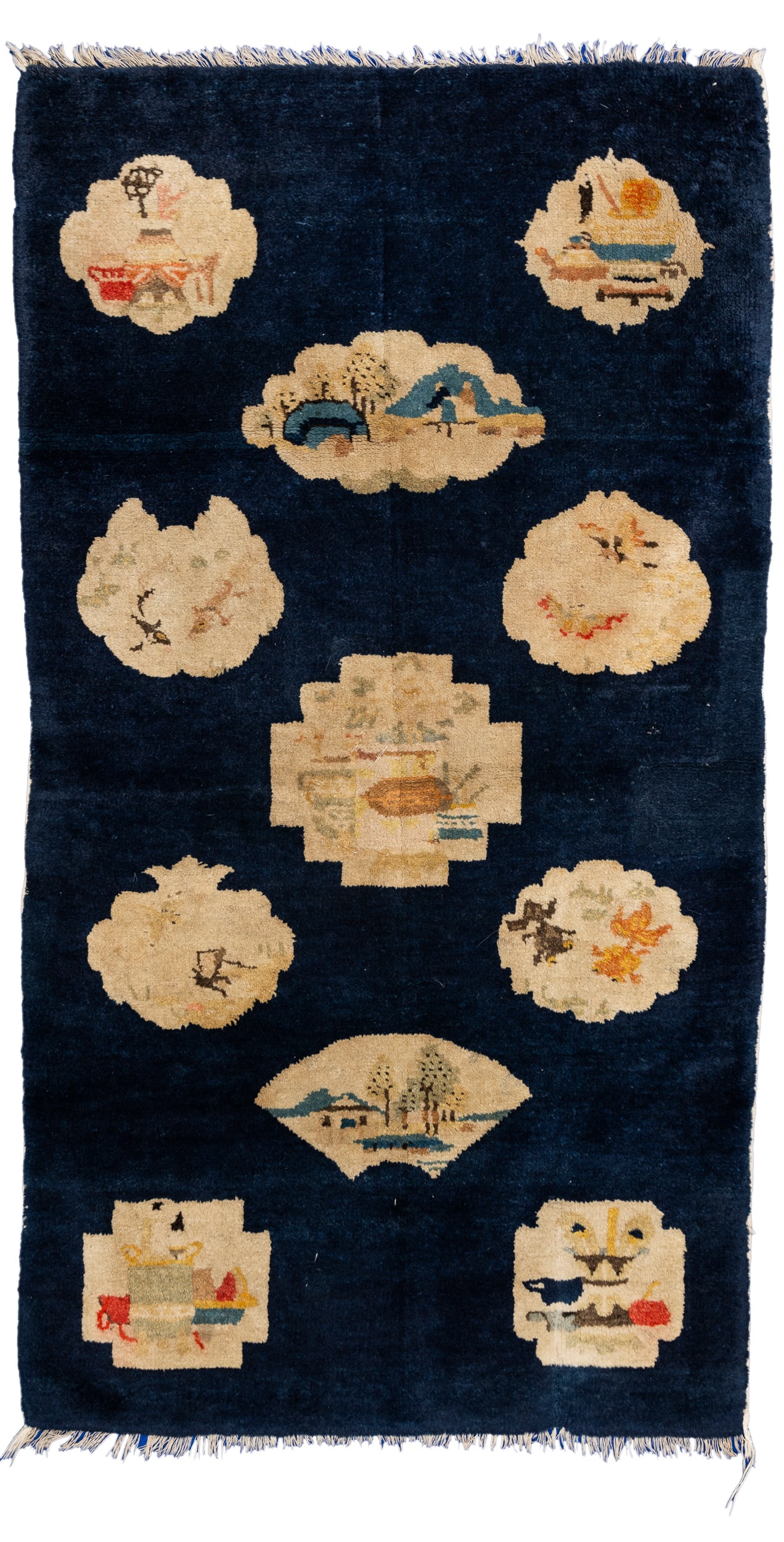 TAPPETO DA DOTE DEL SUIYUAN, PAOTAO O BAOTOU, MONGOLIA (1 of 3)