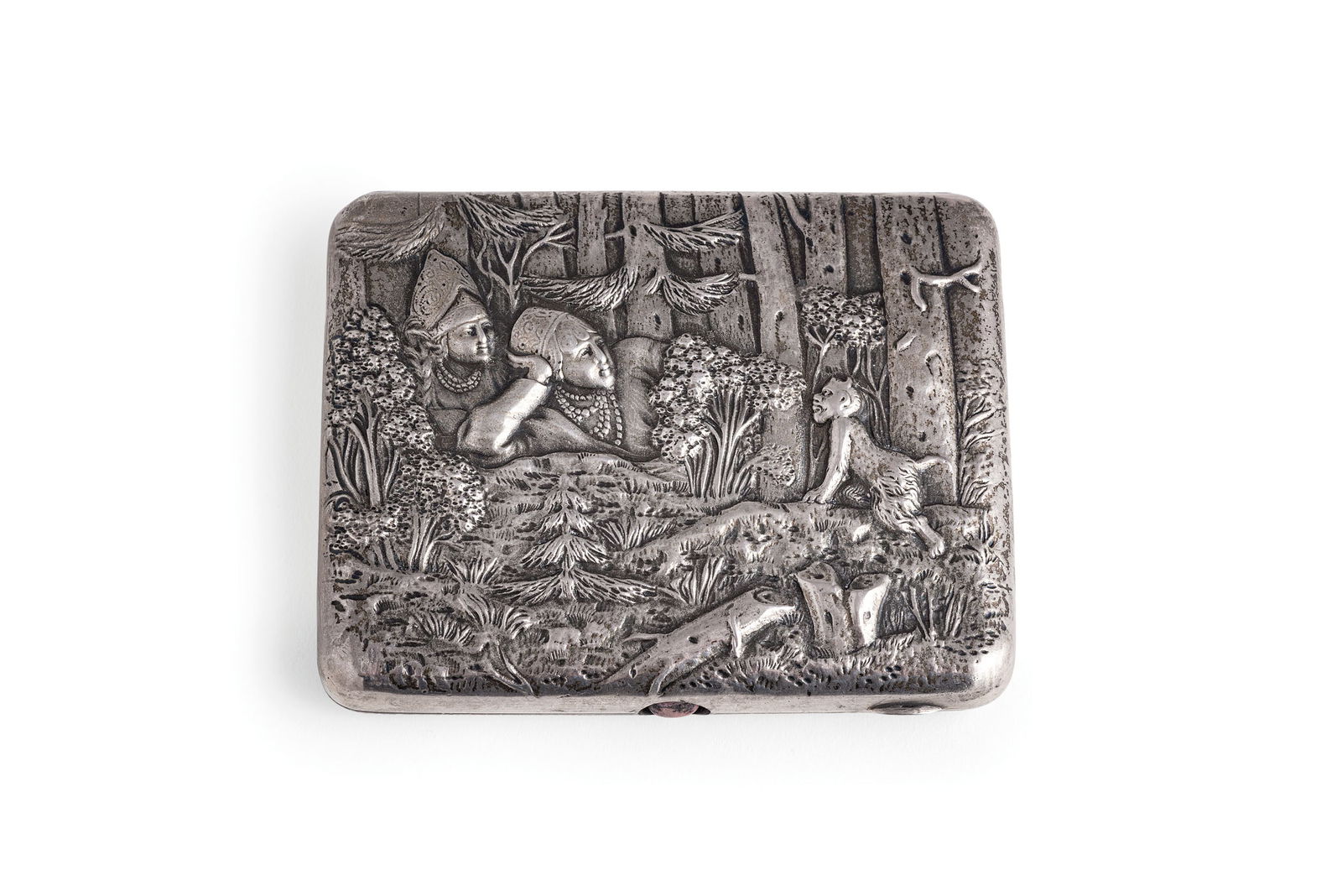 PORTASIGARETTE IN ARGENTO, RUSSIA, 1908-1917 (1 of 1)