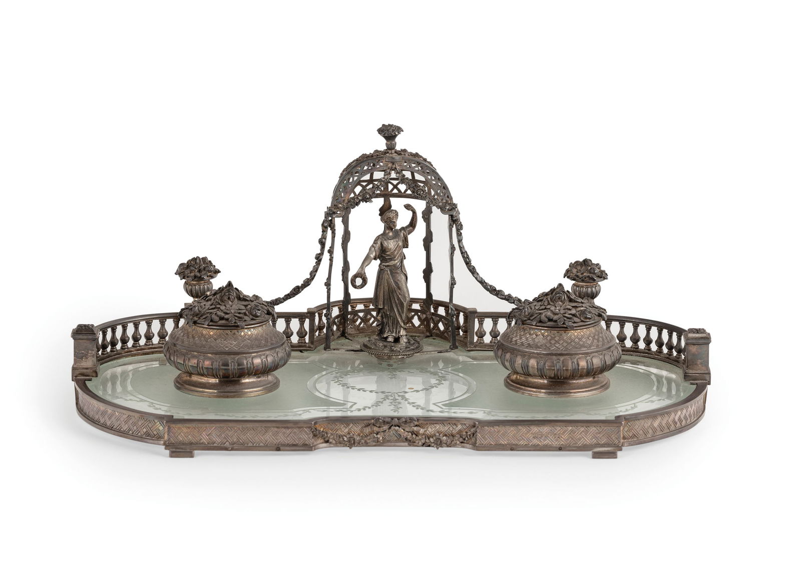 CALAMAIO IN CRISTALLO E ARGENTO, XIX-XX SECOLO (1 of 2)