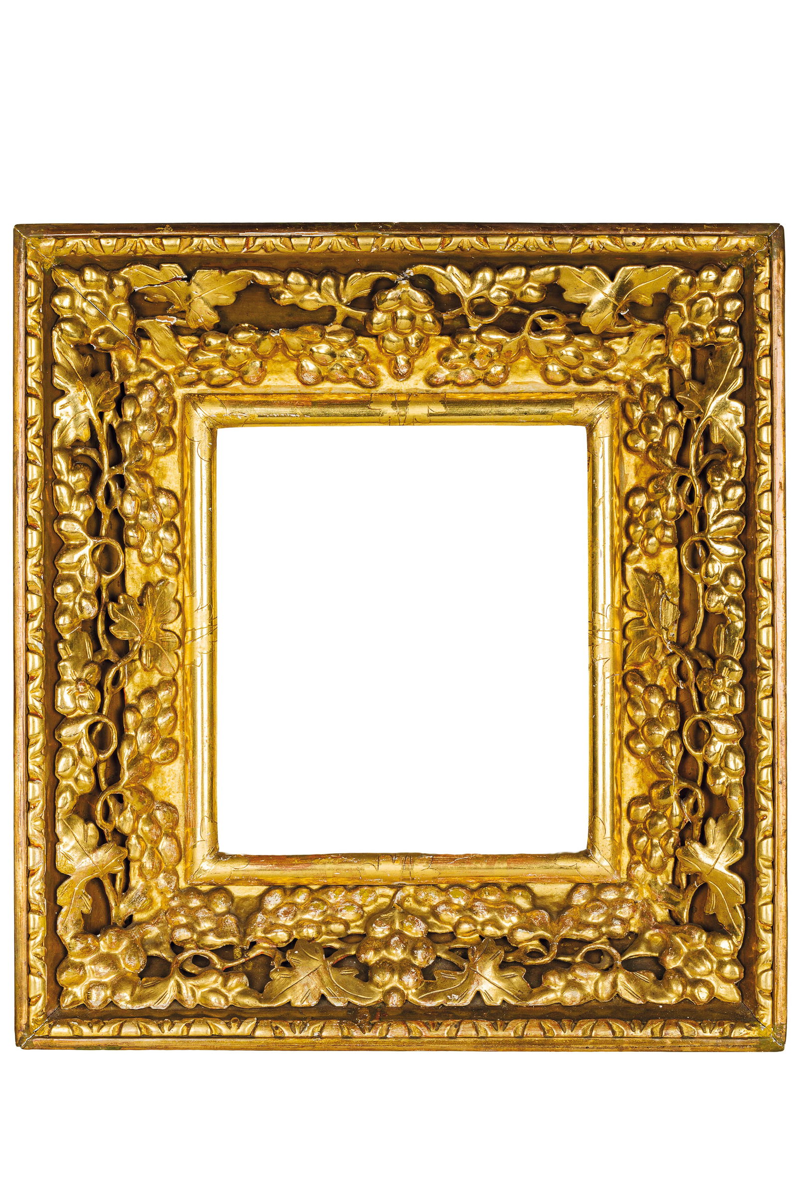 CORNICE IN LEGNO INTAGLIATO E DORATO, XIX SECOLO (1 of 1)