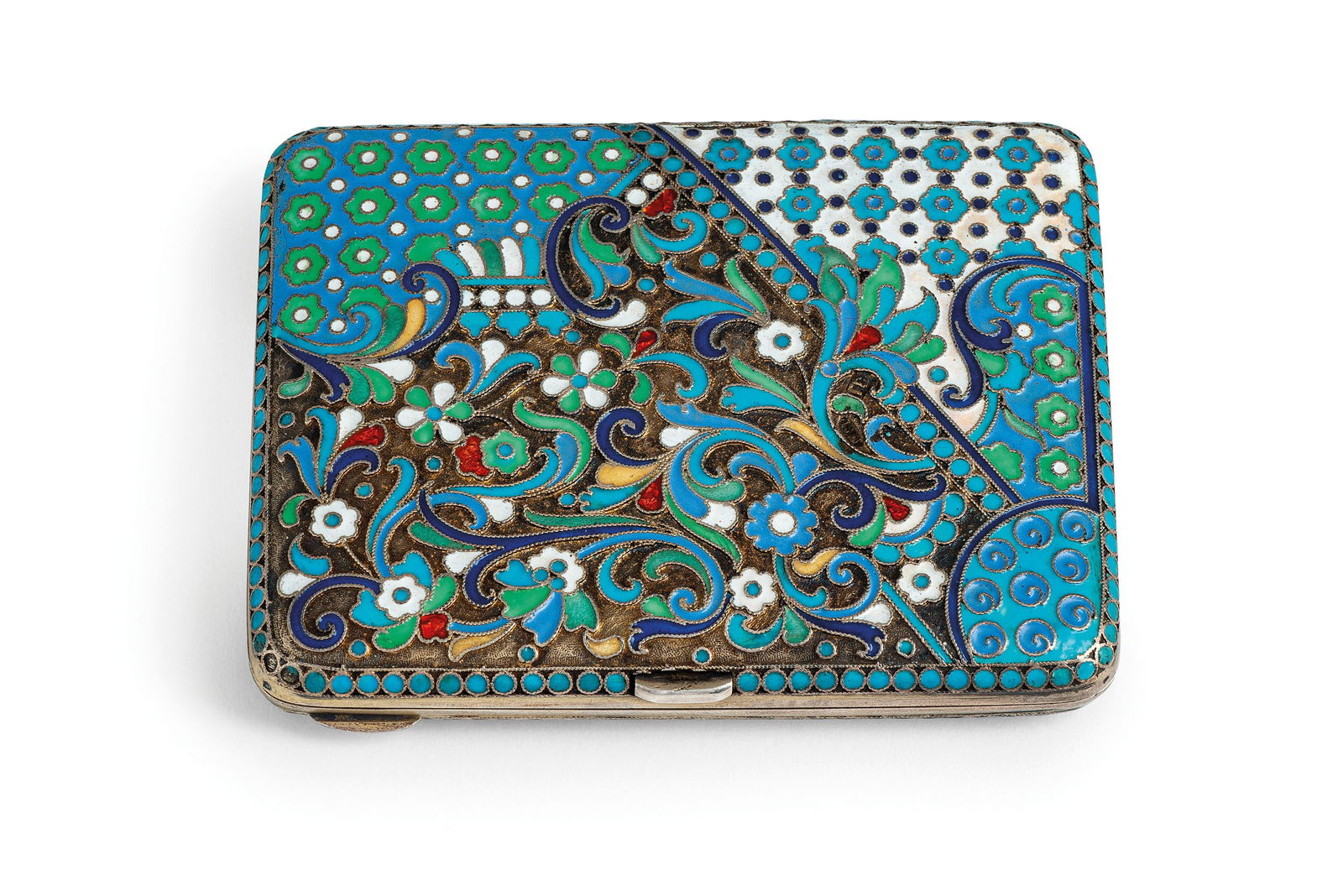 PORTASIGARETTE IN ARGENTO PARZIALMENTE DORATO E (1 of 1)