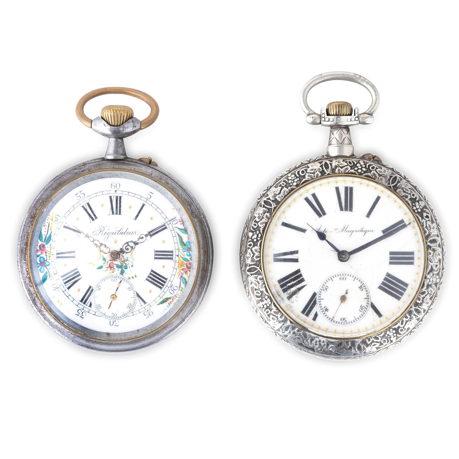 GOLIATH - LOTTO DI DUE ENORMI OROLOGI DA TASCA, (1 of 3)