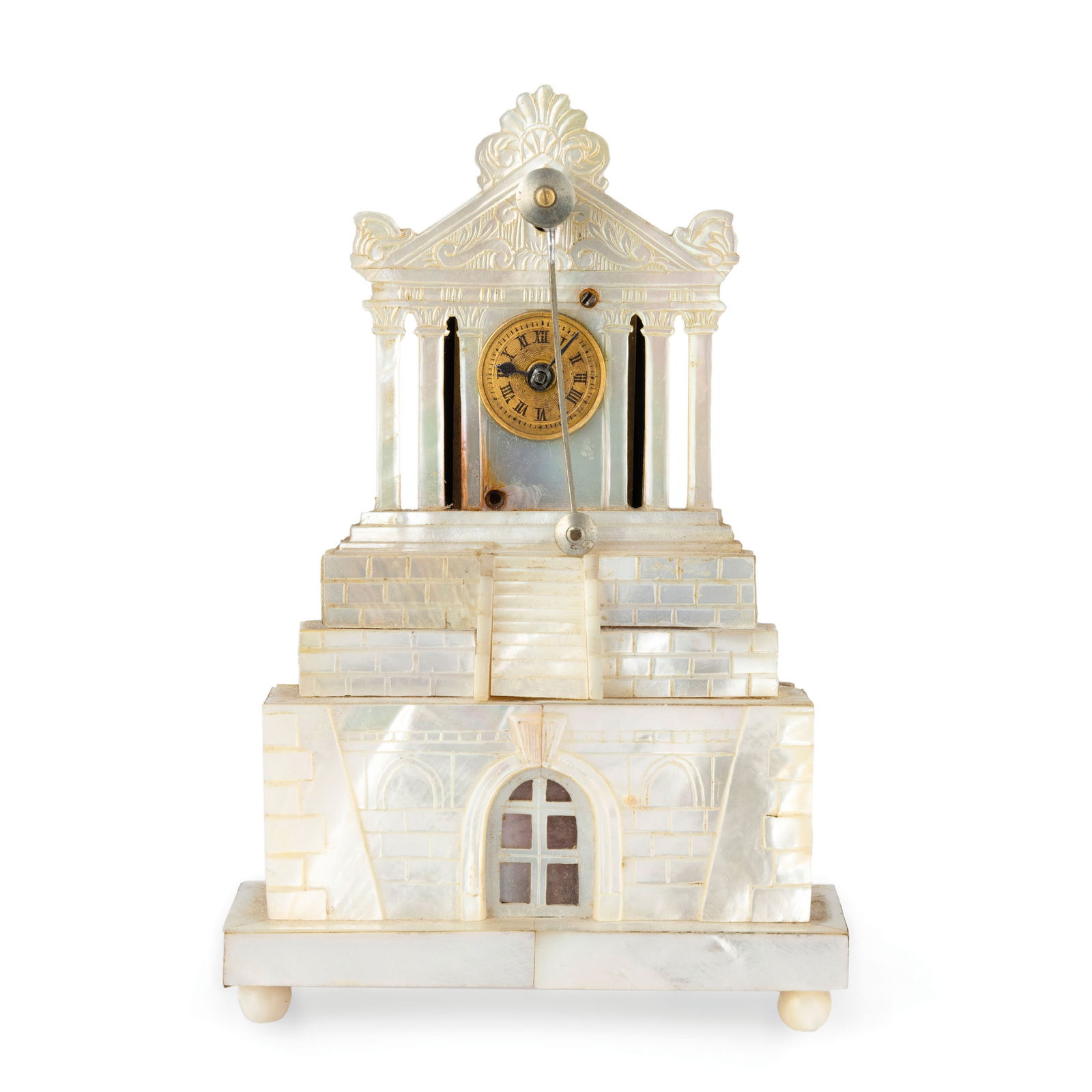 ZAPLER UHR, OROLOGIO DA APPOGGIO IN MADREPERLA, VIENNA (1 of 3)