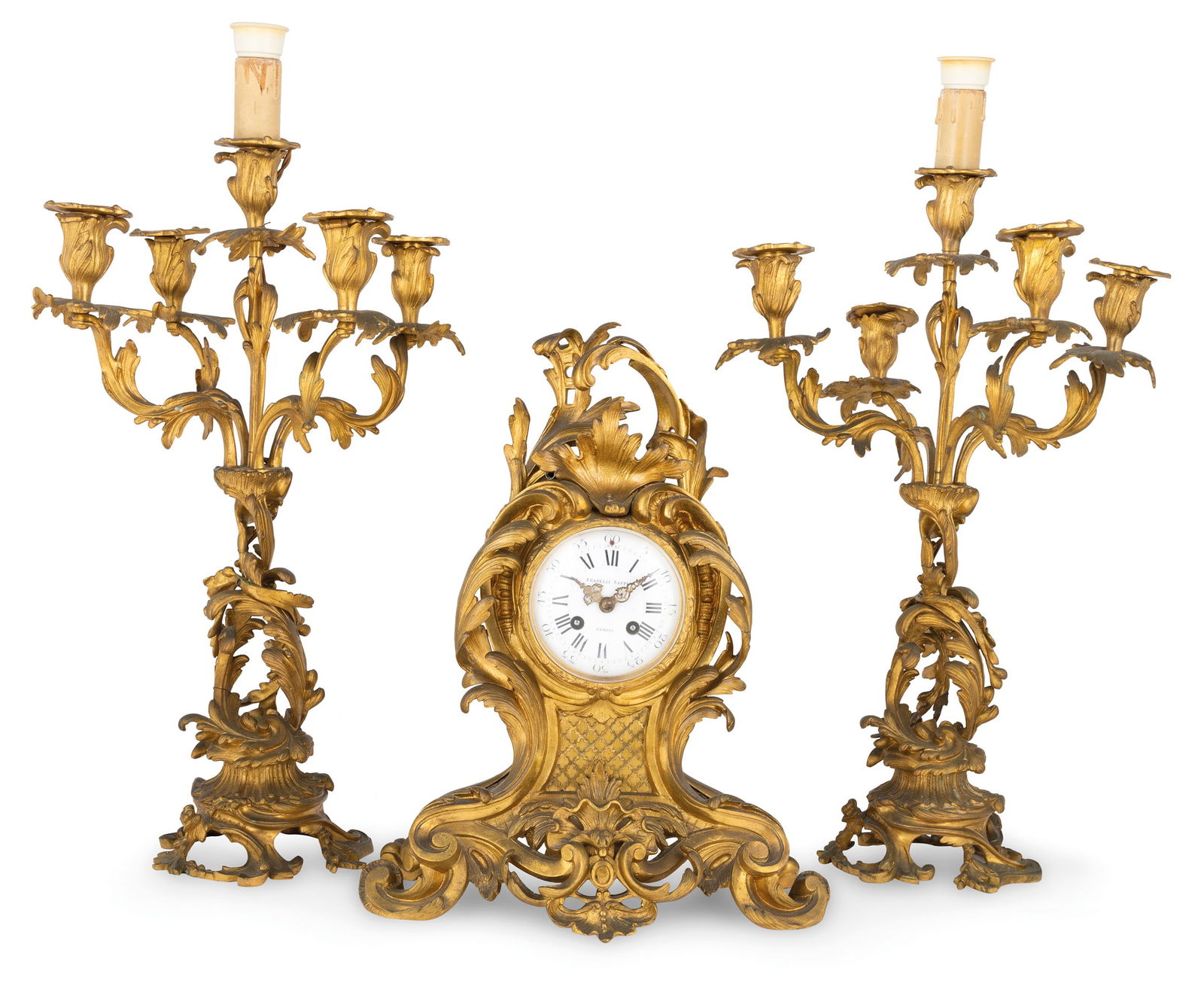 IMPORTANTE TRITTICO IN BRONZO DORATO FIRMATO FRAPELLI (1 of 3)