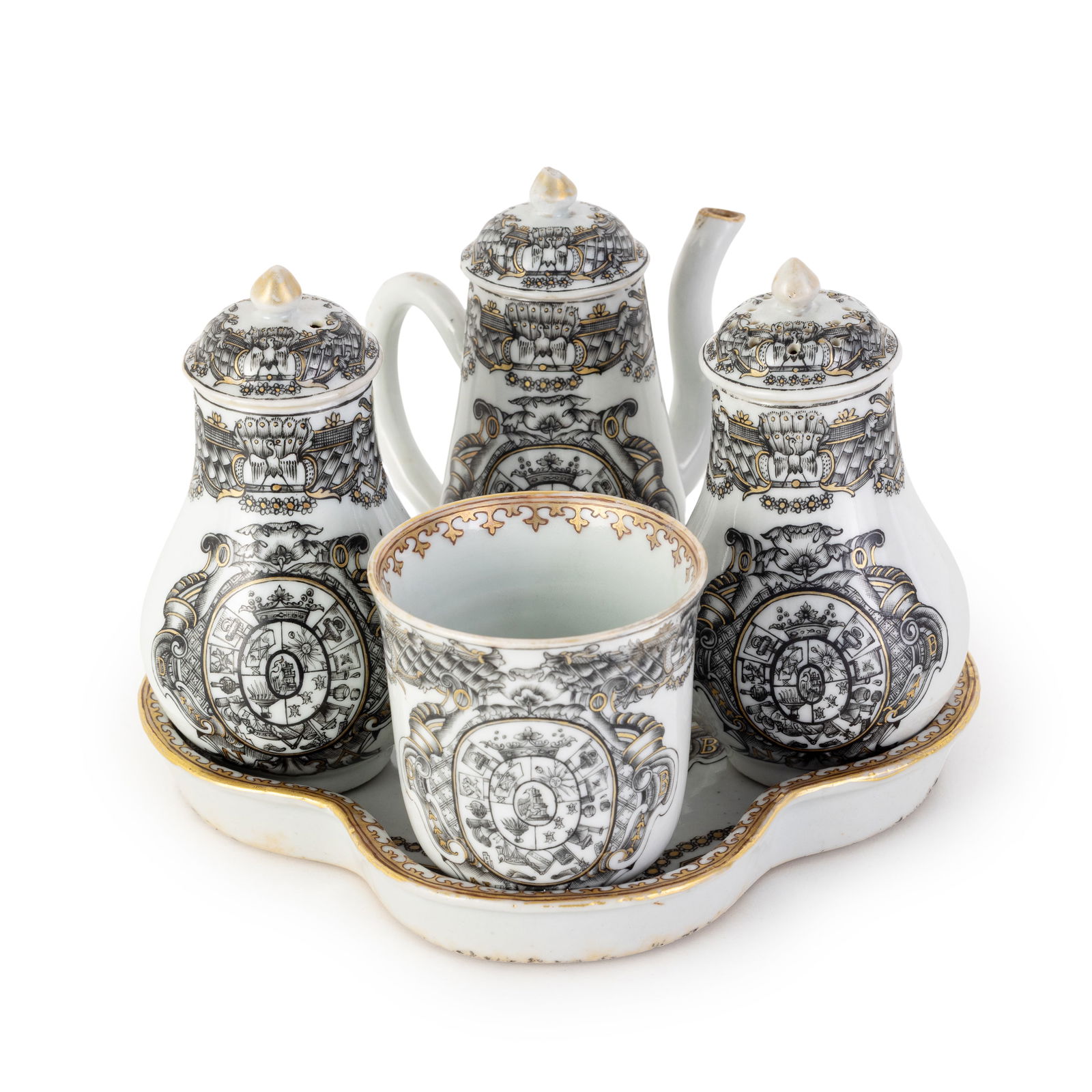 SERVIZIO EGOISTE IN PORCELLANA TRICROMA, CINA PER LA (1 of 3)