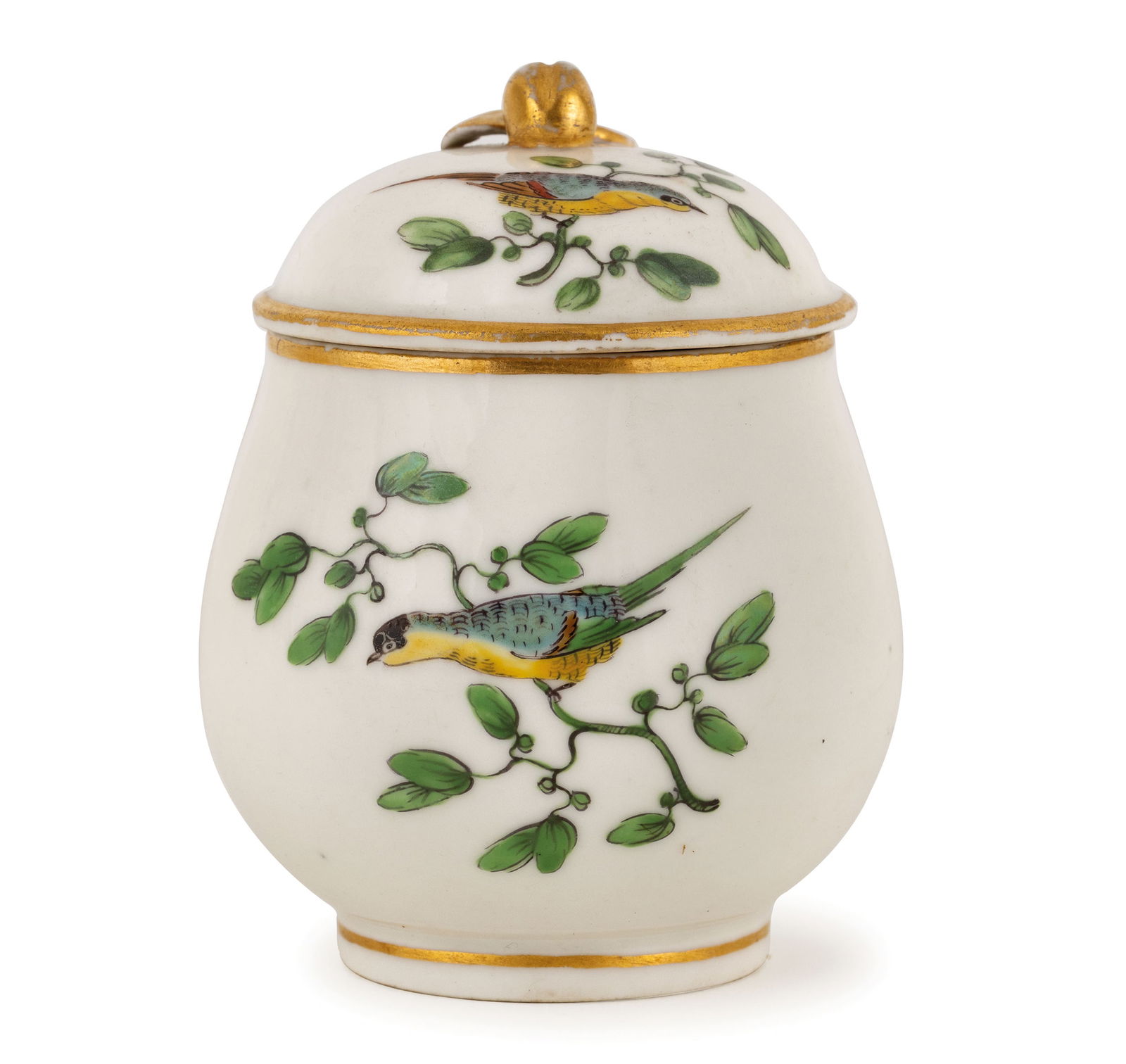 CREMIERA IN PORCELLANA POLICROMA, MANIFATTURA DI (1 of 2)