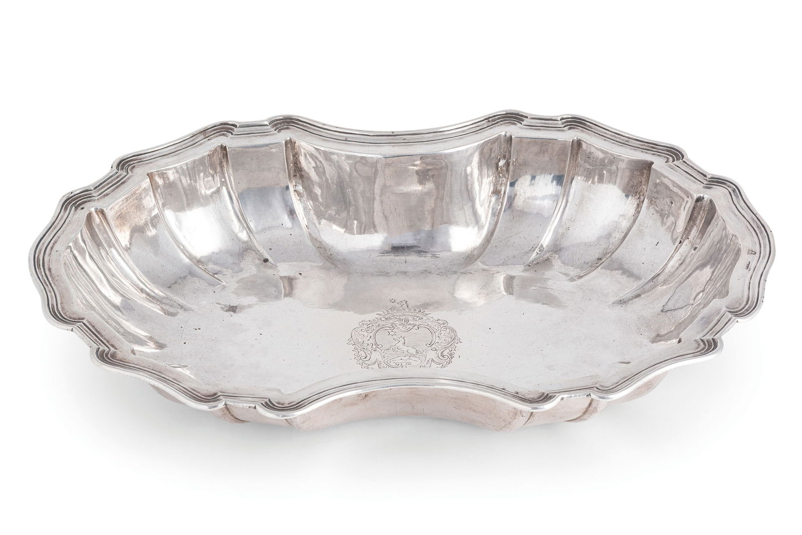 BACILE IN ARGENTO, MALTA, XVIII SECOLO, MARKS OF M.A. (1 of 2)