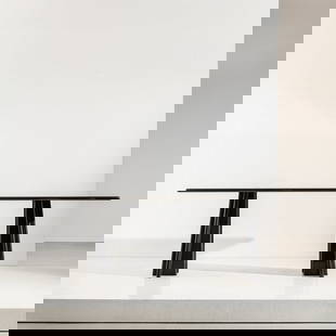ANGELO MANGIAROTTI: Tavolo mod. Asolo. Granito lavorato. Produzione Skipper 1981. cm 73x219x80 A TABLE BY A. MANGIAROTTI Domus n. 637, marzo 1983, pagina pubblicitaria Discrete condizioni. Piccole righe, segni di usura,