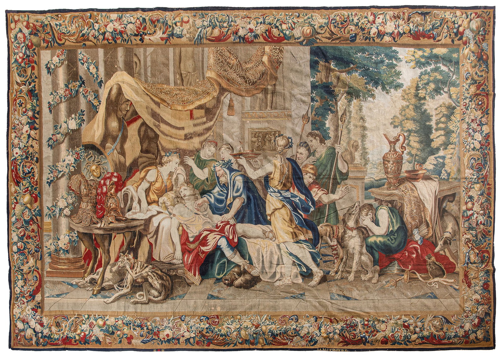 ARAZZO FIAMMINGO, BRUXELLES, FINE DEL XVII SECOLO (1 of 5)