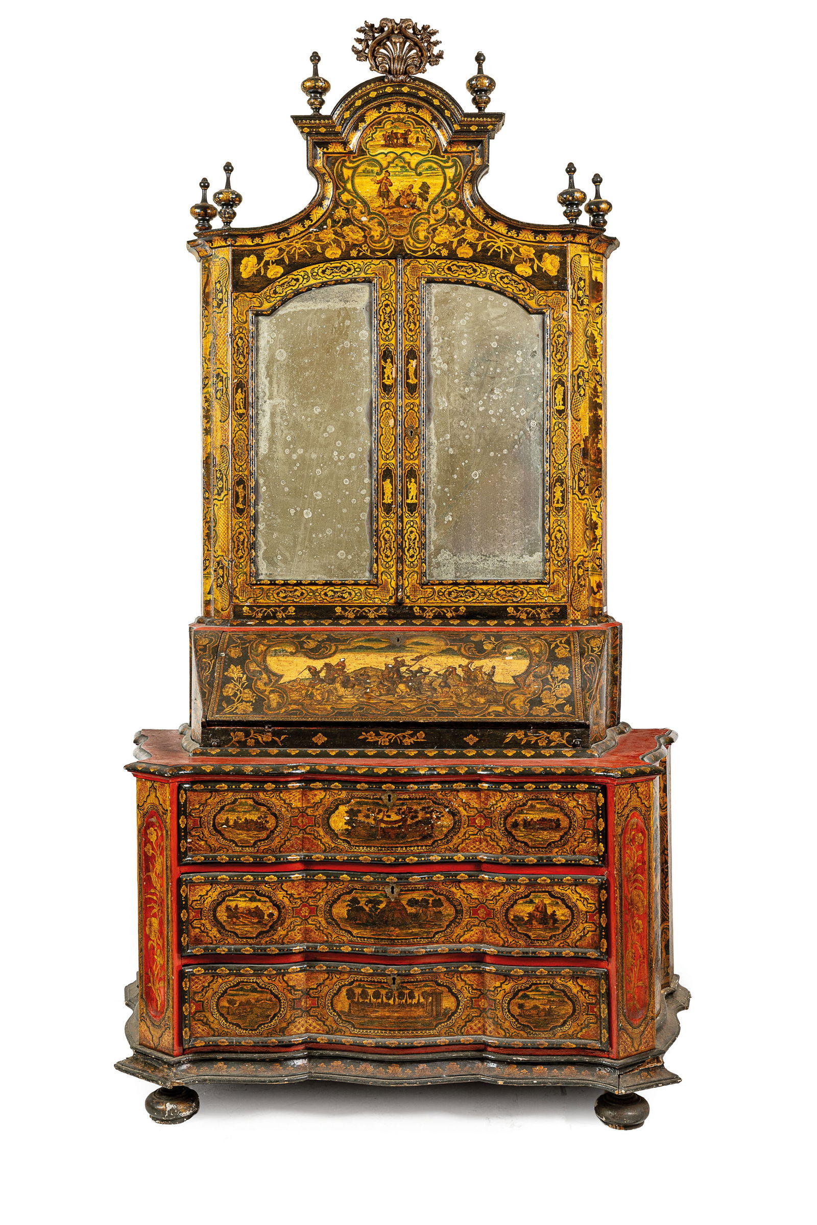 CASSETTONE A RIBALTA CON ALZATA IN LEGNO LACCATO E (1 of 5)