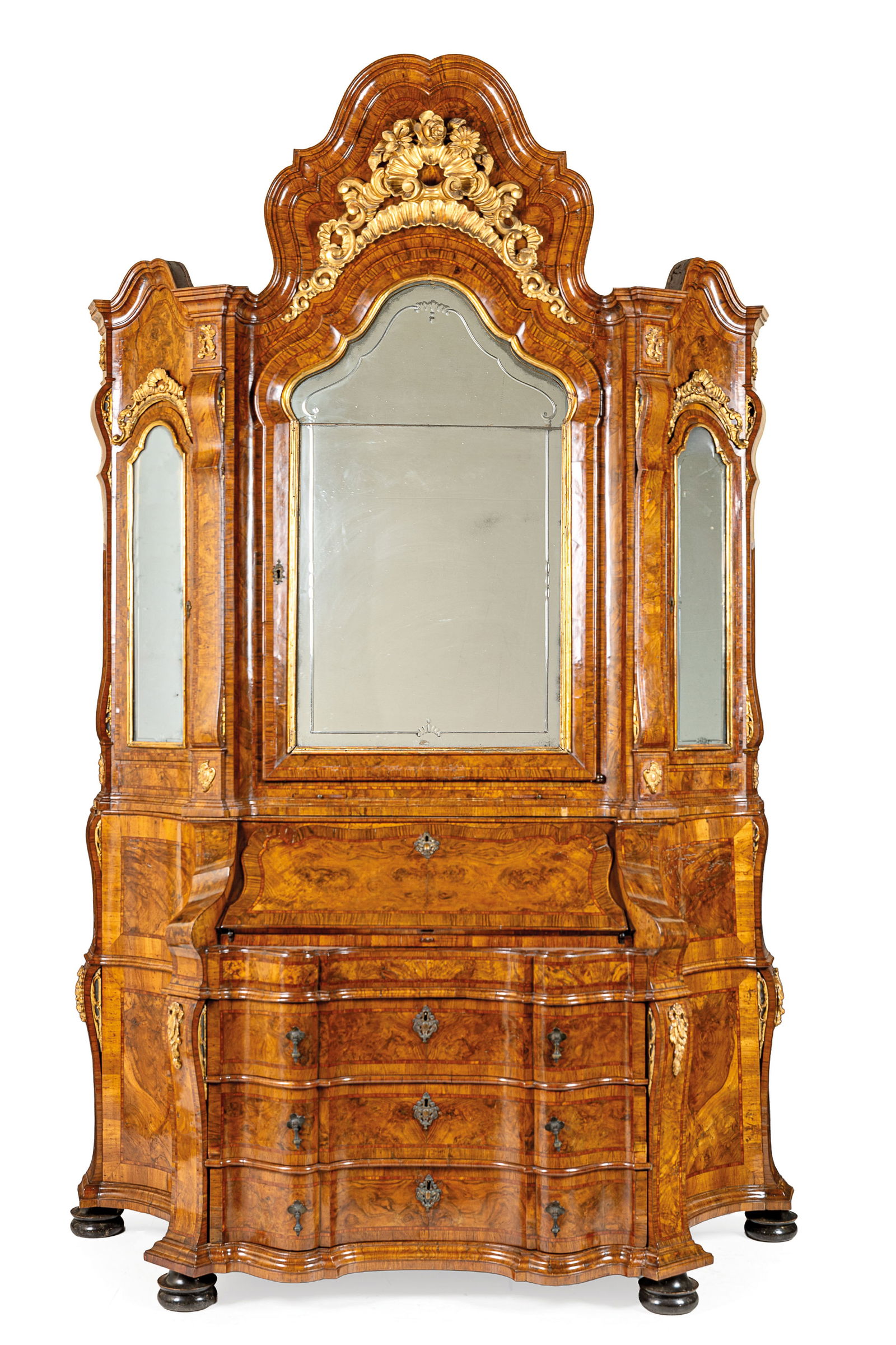 CASSETTONE A RIBALTA IMPIALLACCIATO IN LEGNO E RADICA (1 of 5)