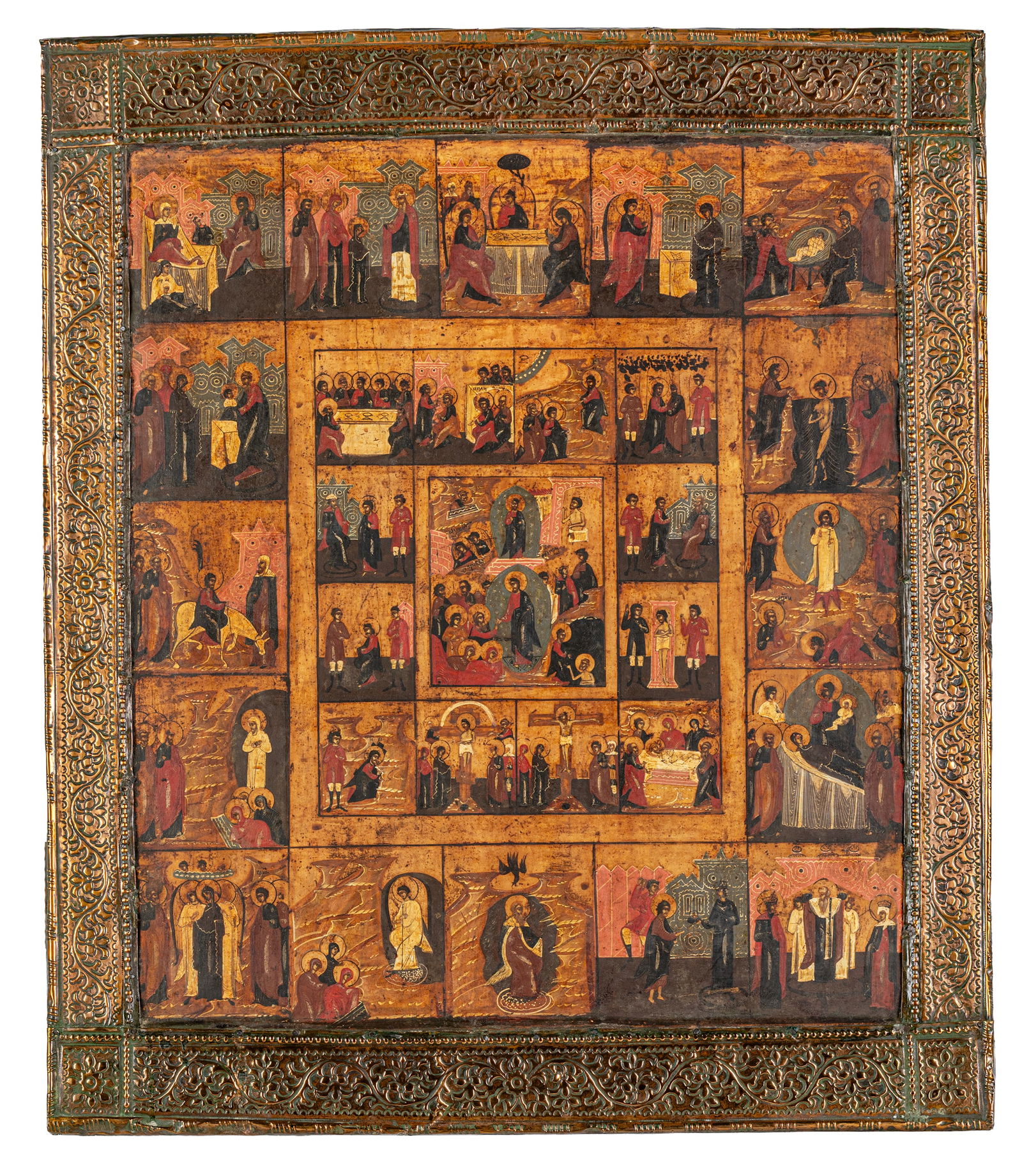 ICONA RUSSA RAFFIGURANTE LE FESTE E LE SCENE DELLA (1 of 1)