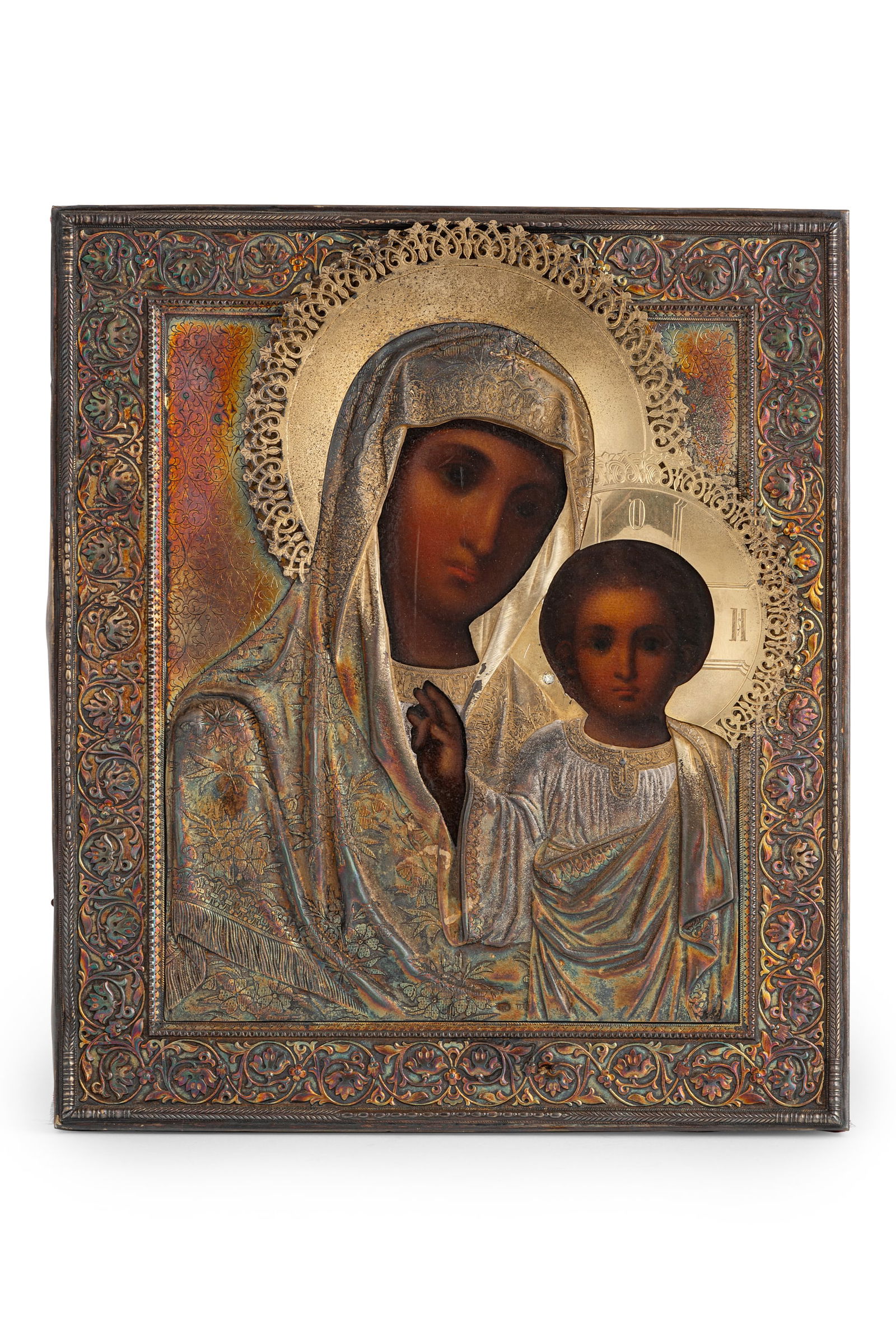 DUE ICONE RUSSE DEL MATRIMONIO RAFFIGURANTI LA VERGINE (1 of 2)