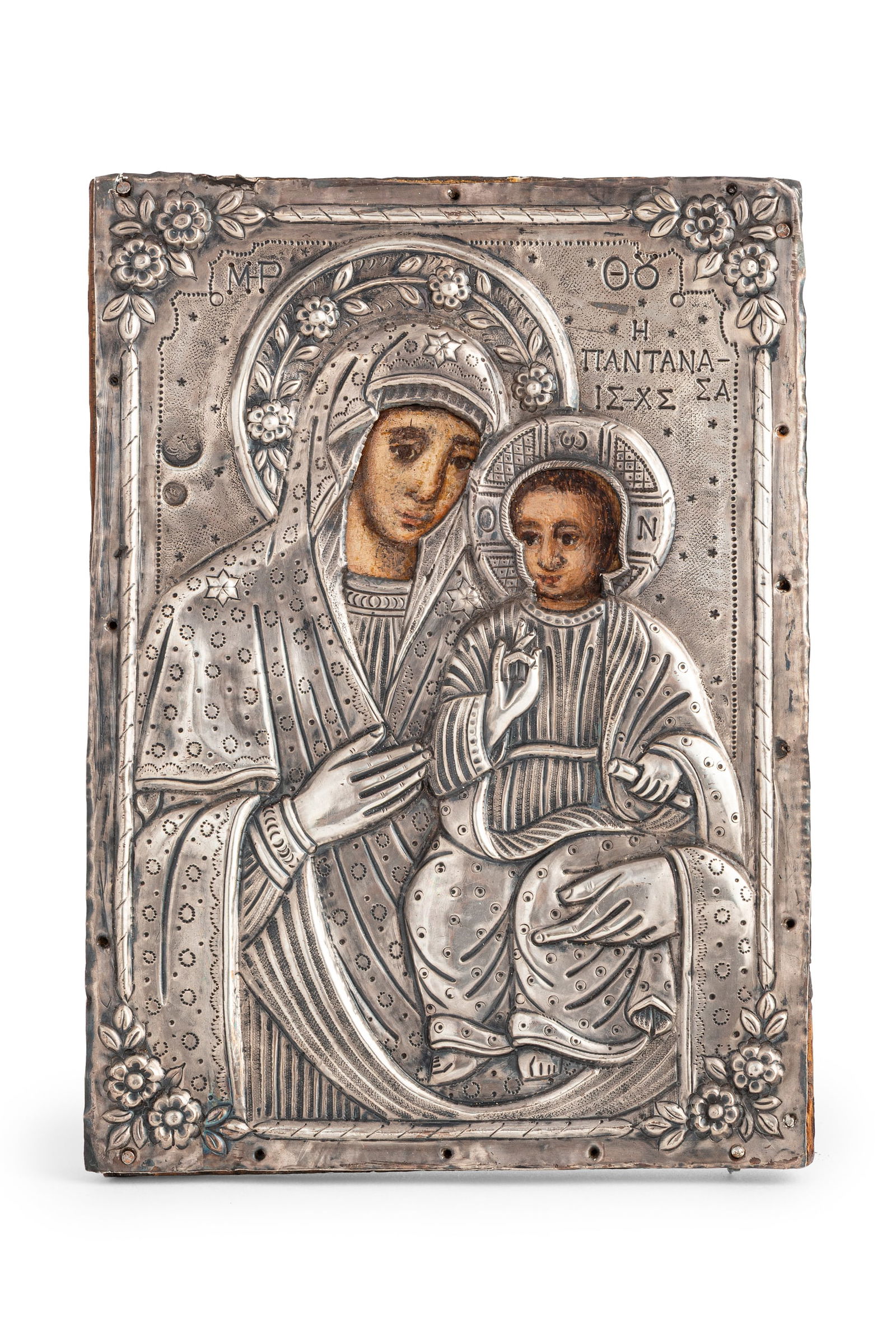 ICONA GRECA RAFFIGURANTE LA VERGINE PANTANASSA CON (1 of 1)