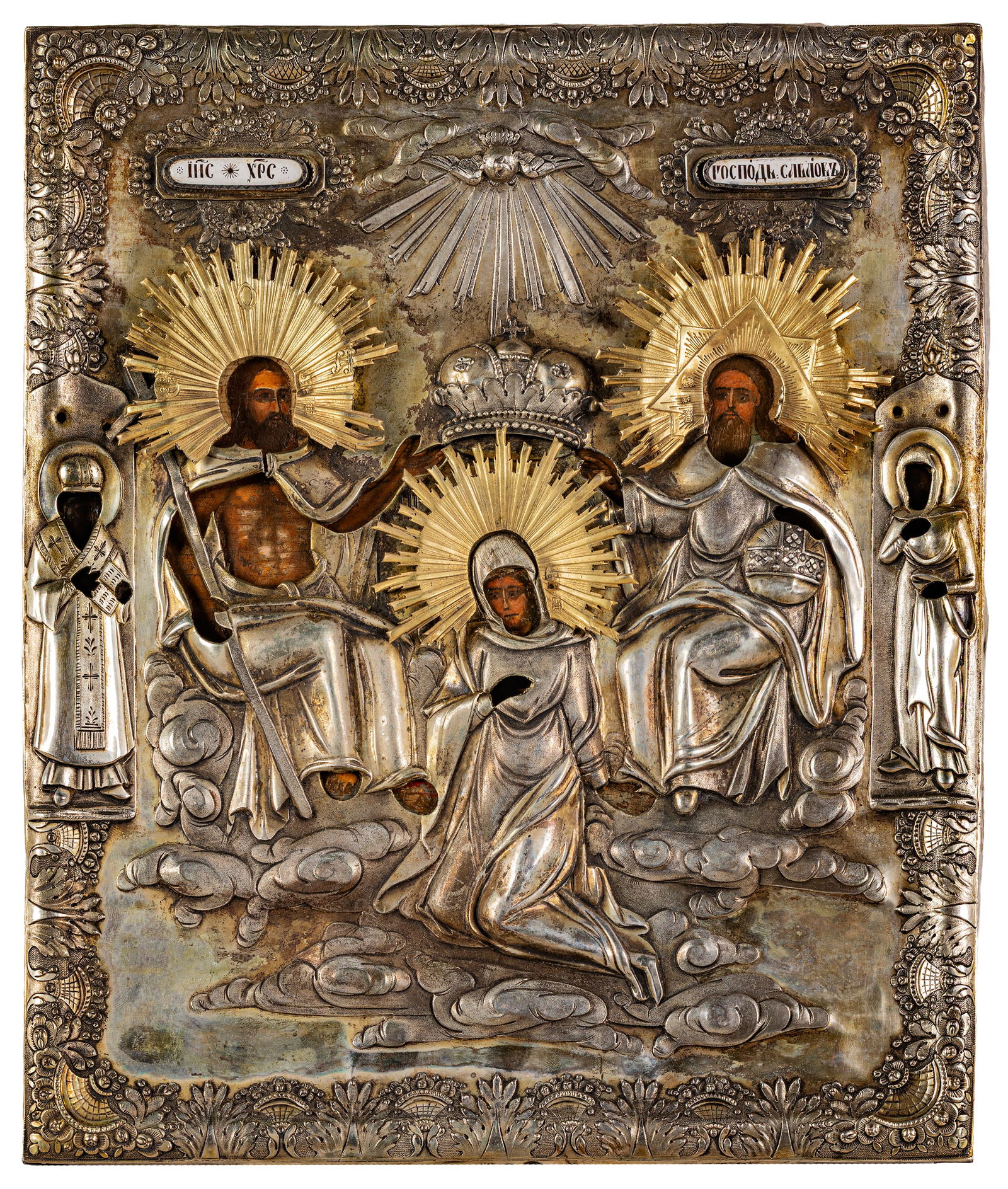 ICONA RUSSA RAFFIGURANTE L'INCORONAZIONE DELLA VERGINE (1 of 3)