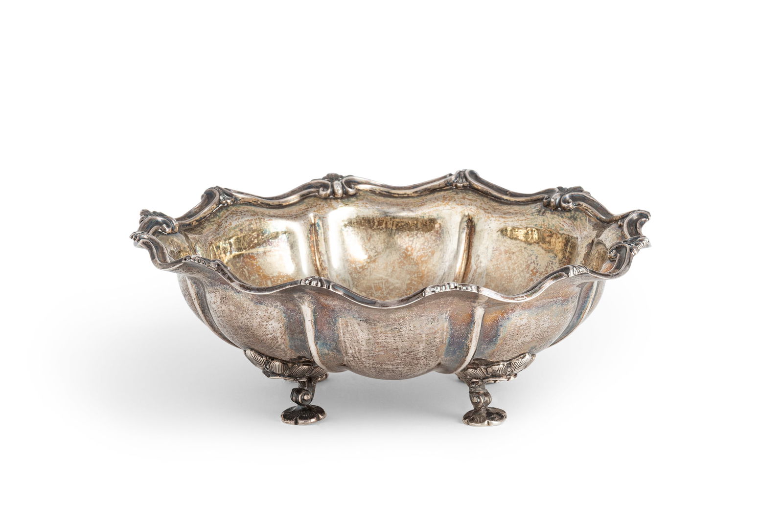 CESTO IN ARGENTO PARZIALMENTE DORATO, S. PIETROBURGO, (1 of 1)