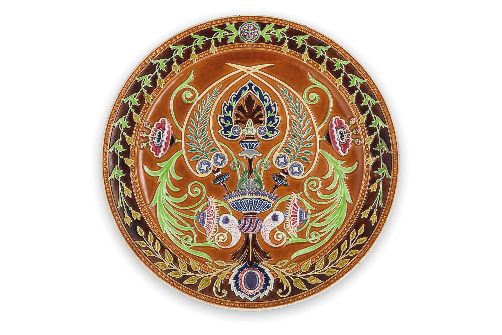 PIATTO IN CERAMICA, DULEVO, XIX-XX SECOLO, MANIFATTURA (1 of 2)