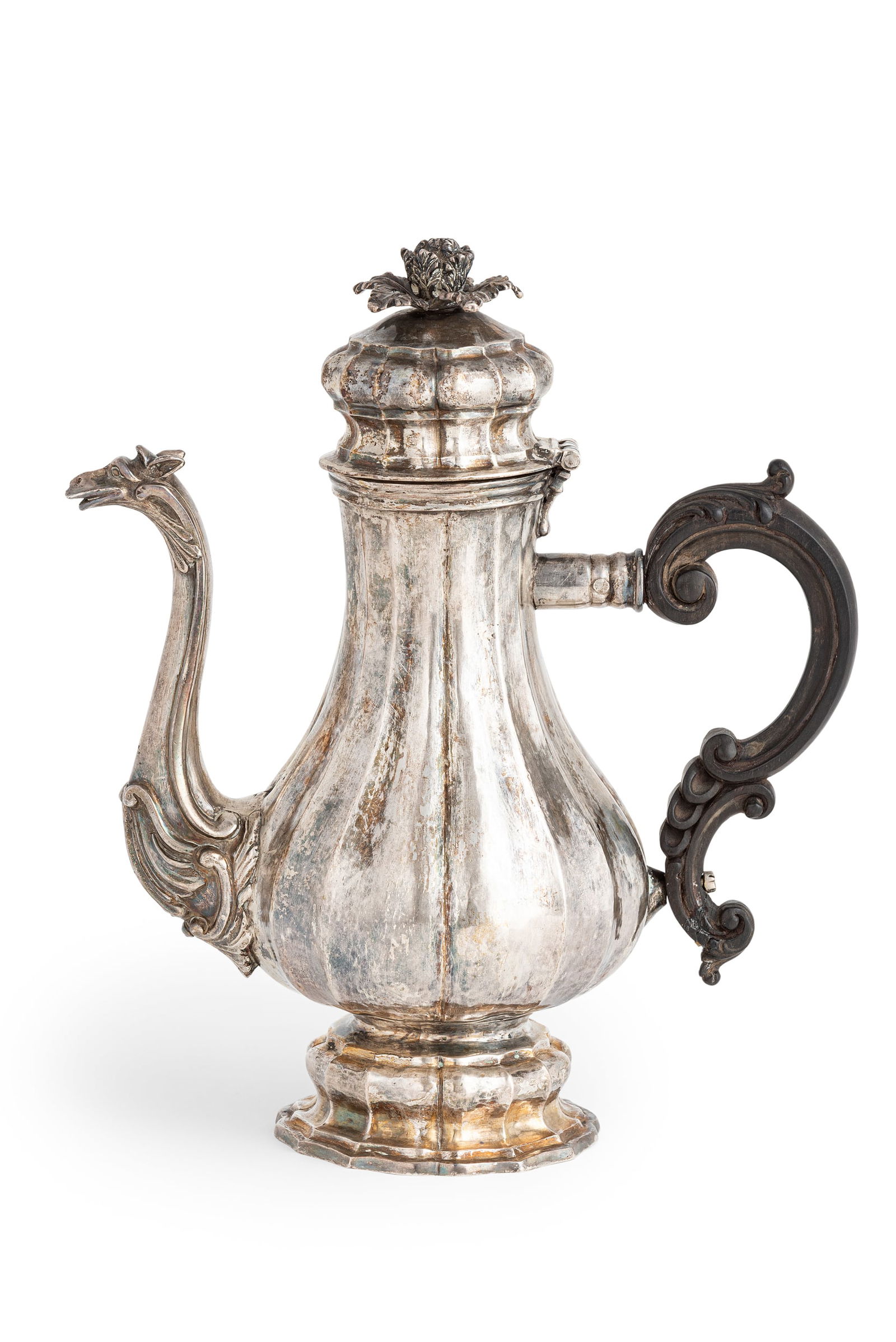 CAFFETTIERA IN ARGENTO, PROBABILMENTE ROMA, XVIII (1 of 2)