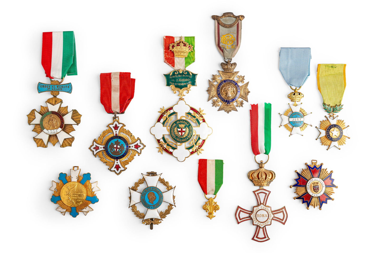 LOTTO COMPOSTO DA MEDAGLIE DI ESPOSIZIONI E FIERE, (1 of 1)