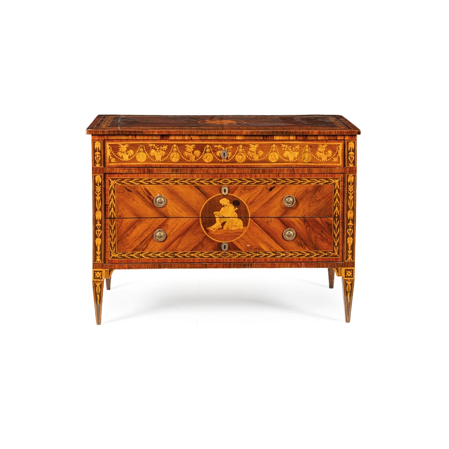 CASSETTONE IMPIALLACCIATO IN LEGNI VARI, LOMBARDIA, (1 of 5)