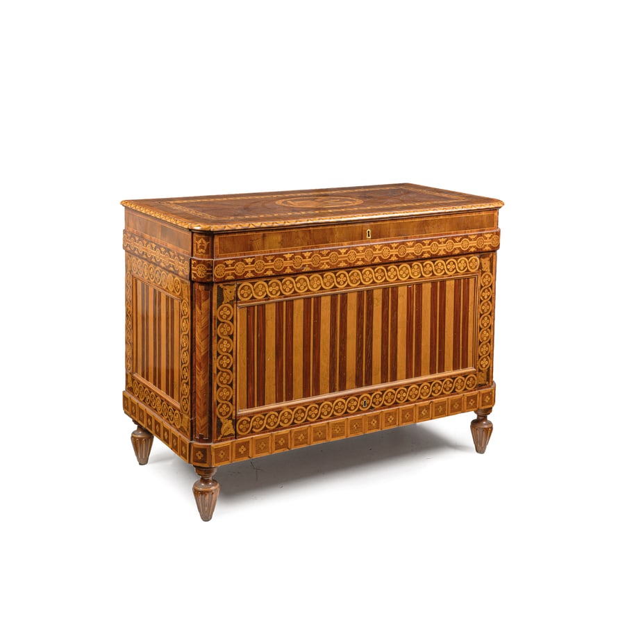 CASSETTONE IMPIALLACCIATO IN LEGNI VARI, LOMBARDIA, (1 of 6)