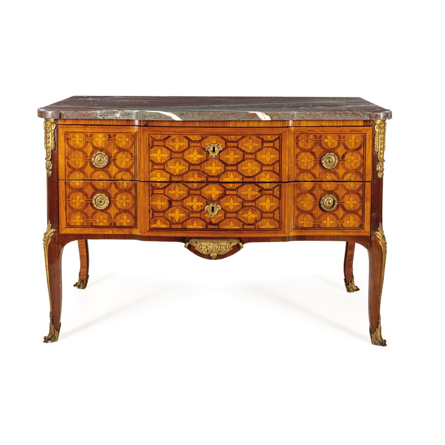 CASSETTONE IMPIALLACCIATO IN LEGNI VARI, PARIGI, (1 of 6)