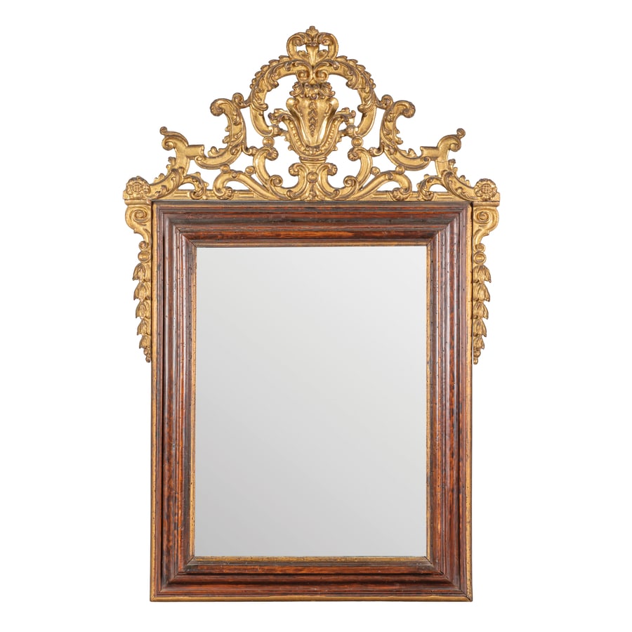 CORNICE IN LEGNO PATINATO E DORATO, STATO PONTIFICIO, (1 of 2)