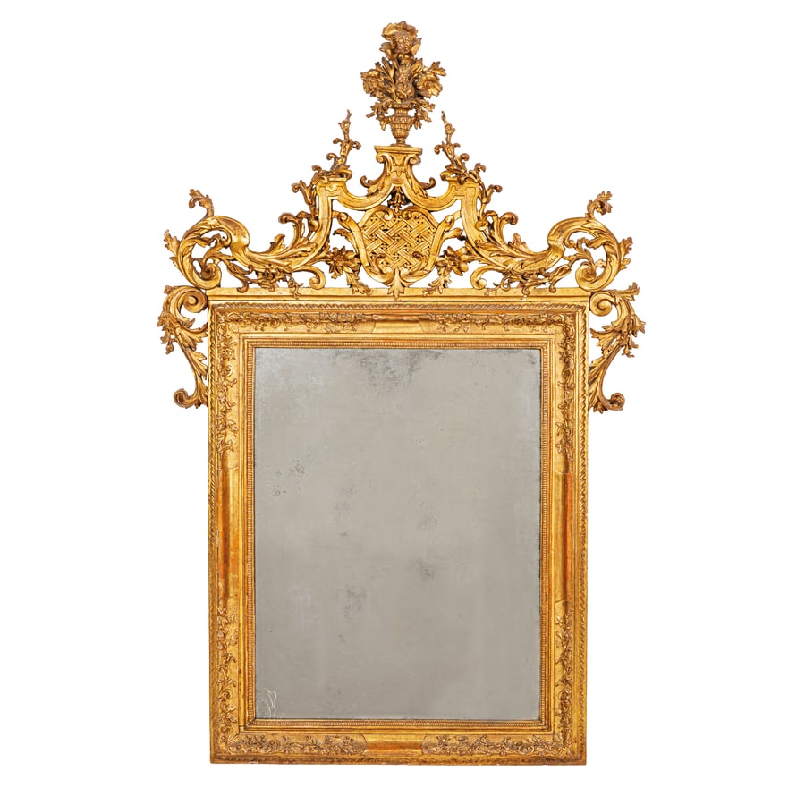 SPECCHIERA IN LEGNO INTAGLIATO E DORATO, XVIII SECOLO (1 of 4)