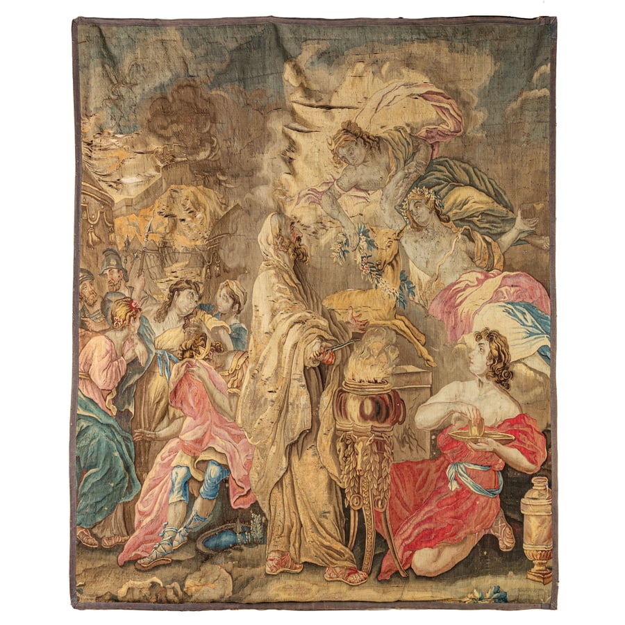 FRAMMENTO DI ARAZZO FIAMMINGO, SECONDA METÀ DEL XVIII (1 of 6)