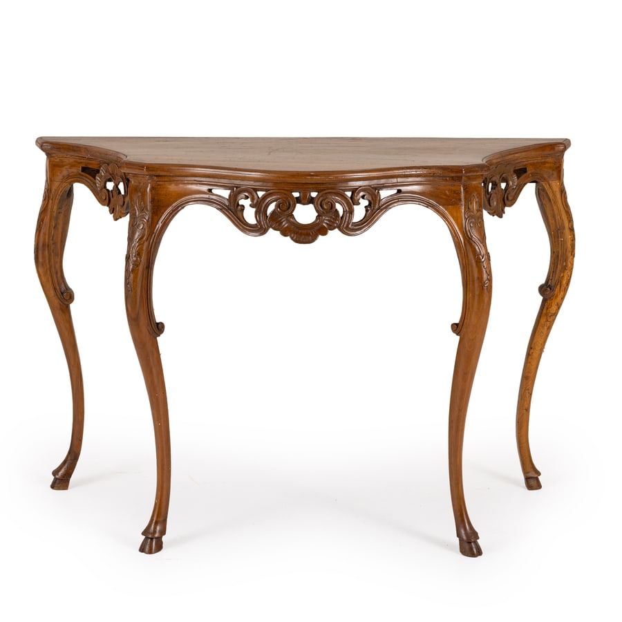 COPPIA DI CONSOLLE IN LEGNO DI NOCE, VENETO, XVIII (1 of 2)