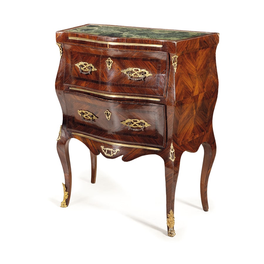 COMODINO IMPIALLACCIATO IN LEGNO VIOLETTO, SICILIA, (1 of 3)