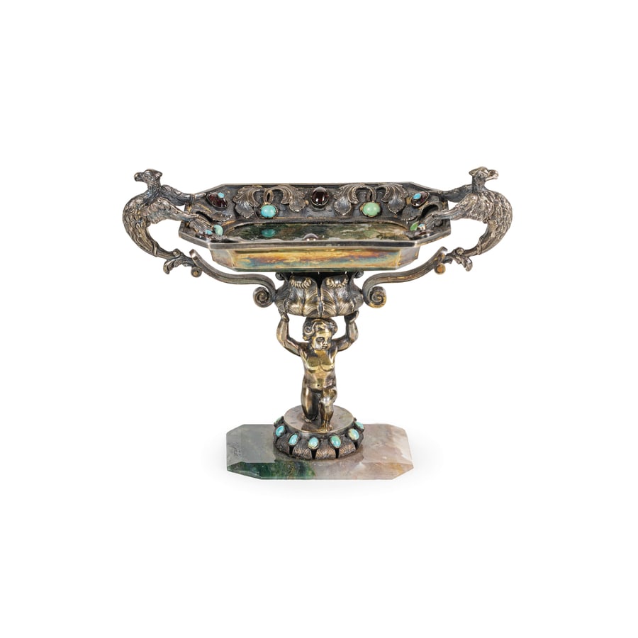 PICCOLA ALZATA IN ARGENTO E DIASPRO DI CORSICA, XIX (1 of 2)