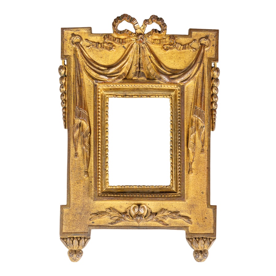 COPPIA DI CORNICI BRONZO DORATO, FINE DEL XVIII SECOLO (1 of 2)