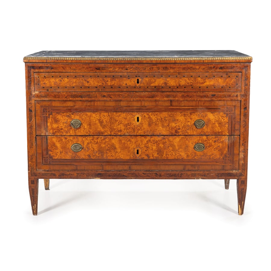 CASSETTONE IMPIALLACCIATO IN LEGNI VARI, INIZIO DEL (1 of 3)