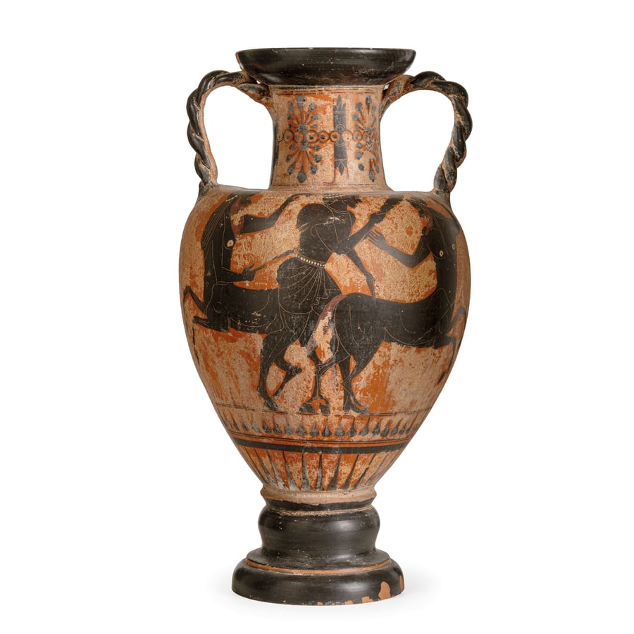 GRANDE ANFORA IN TERRACOTTA DIPINTA, XX SECOLO (1 of 2)