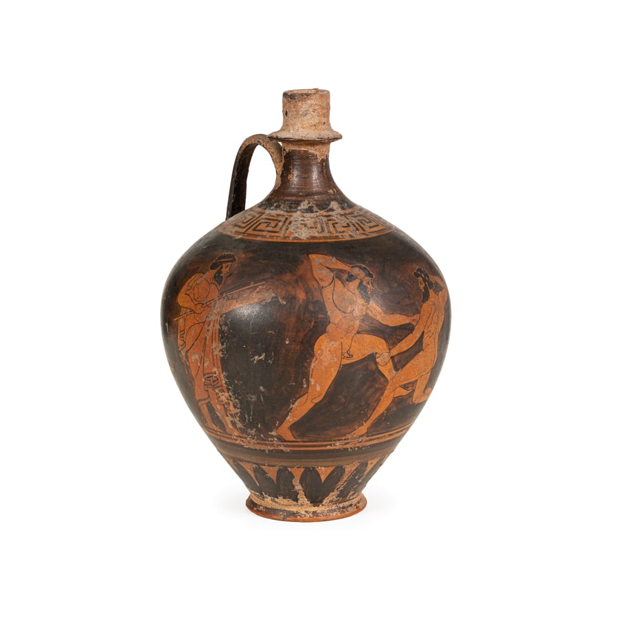 LEKYTOS IN TERRACOTTA DIPINTA, XX SECOLO (1 of 3)