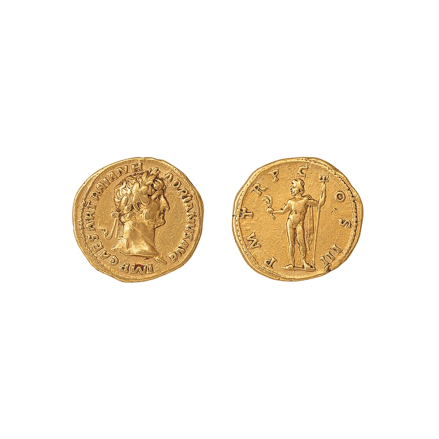 MONETE ROMANE IMPERIALI. ADRIANO (117-136) AUREO (1 of 3)