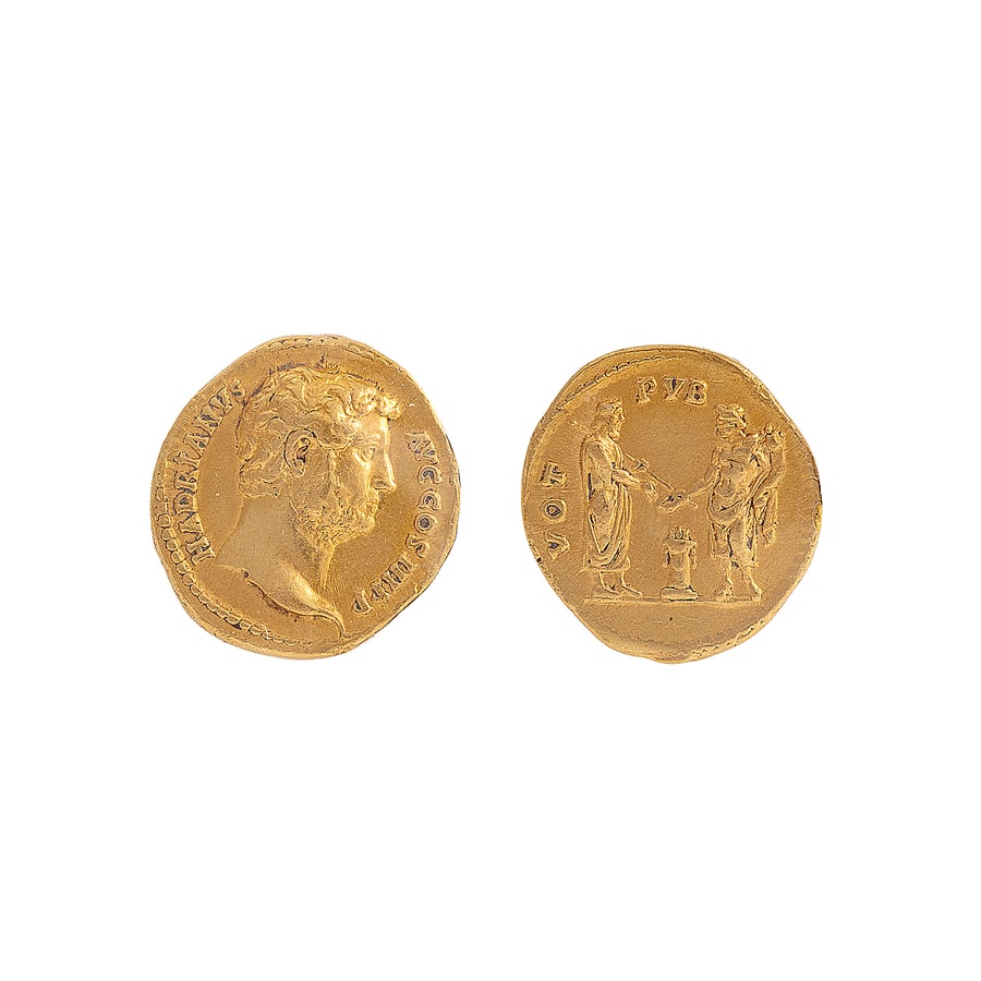 MONETE ROMANE IMPERIALI. ADRIANO (117-136 d.C.) AUREO (1 of 1)