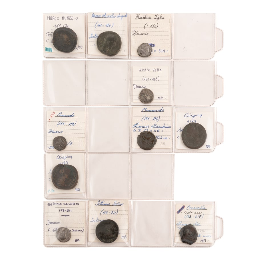 MONETE ROMANE IMPERIALI. COLLEZIONE DI 78 MONETE DAL: II AL IV SECOLO Da notare bronzi di Severo II Cesare, Mariniana ed Erennia Etruscilla. Lotto di grande interesse per studioso e collezionista, da esaminare con molta attenzione. Spedizione limitata al
