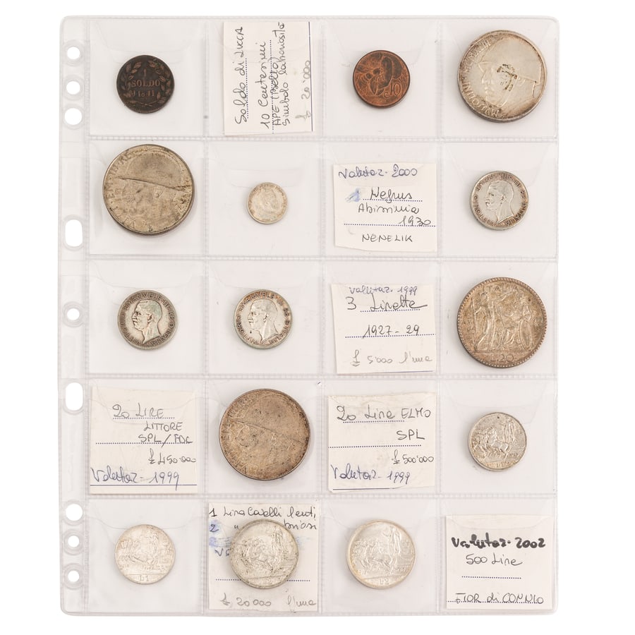 ZECCHE ITALIANE E REGNO D'ITALIA. INSIEME DI 14 MONETE (1 of 1)