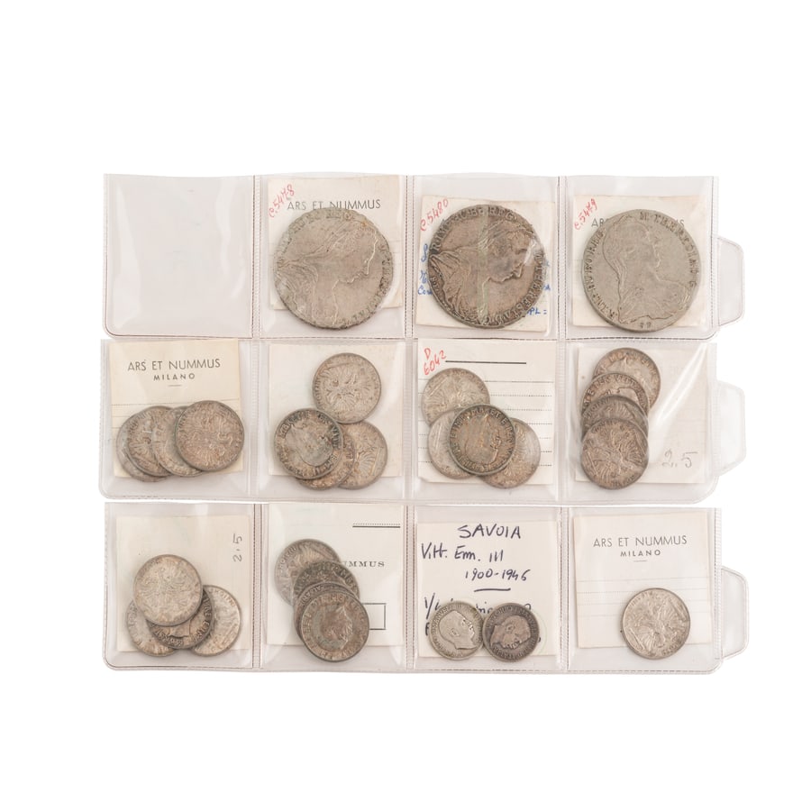 REGNO D'ITALIA. ERITREA E ALBANIA. INSIEME DI 30: MONETE. Da esaminare. Provenienza: Giuseppe Nascia, Milano.