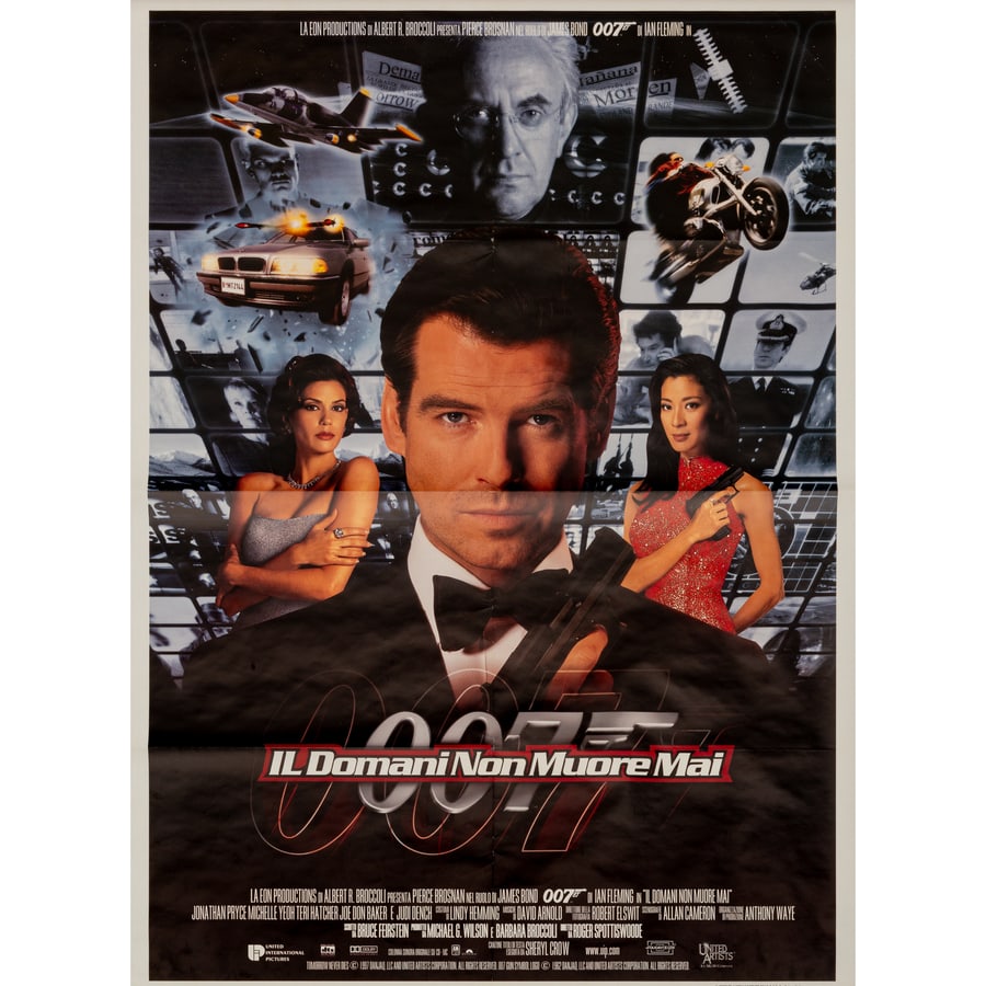 Lotto 'James Bond, 007' [3]: [Pierce Brosnan] 'Il Mondo non Basta' 'Il Domani non Muore Mai' 'GoldenEye' Epoca 1996 / 1997 / 1999 Formati 2F [h 140 x L 100 cm] Status Report A/B