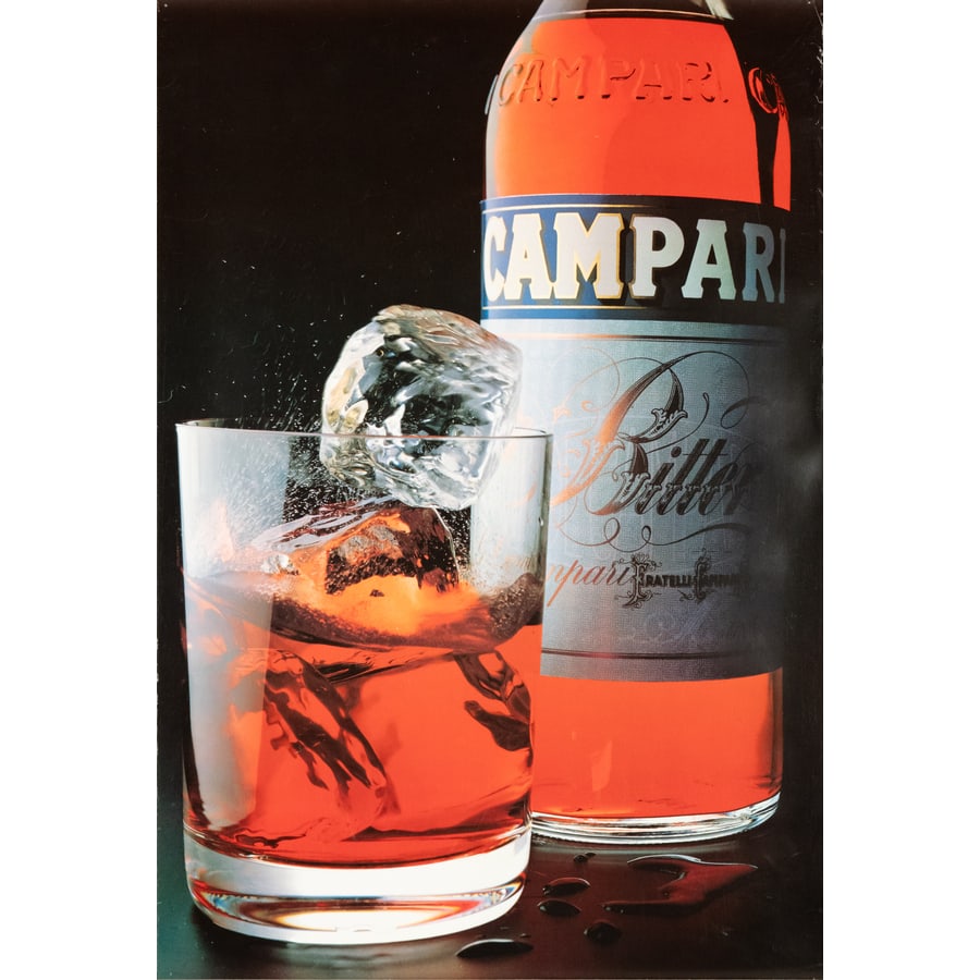 'Bitter Campari': Manifesto Offset Fotografico [Non Telato] Epoca 2010 ca. Misure h 75 x L 50 cm Status Report A