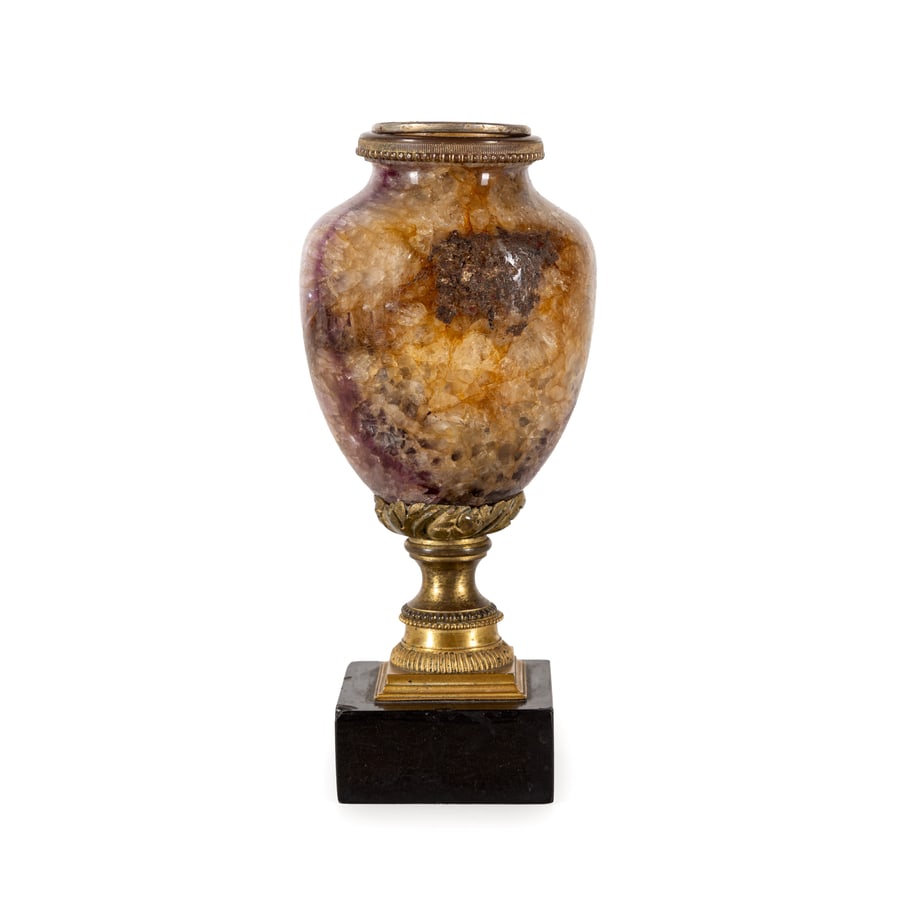 VASO IN BLUE JOHN E BRONZO DORATO, XIX SECOLO (1 of 1)