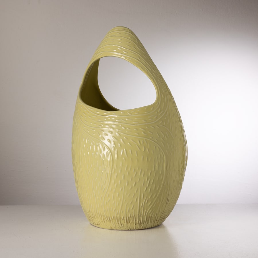 ANTONIA CAMPI: Portaombrelli modello C 300. Terraglia smaltata. Prod. Società Ceramica Italiana Lavenia, Laveno 1954 ca. Altezza cm 61. AN UMBRELLA STANDING BY A. CAMPI A. Pansera, Antonia Campi. Creatività