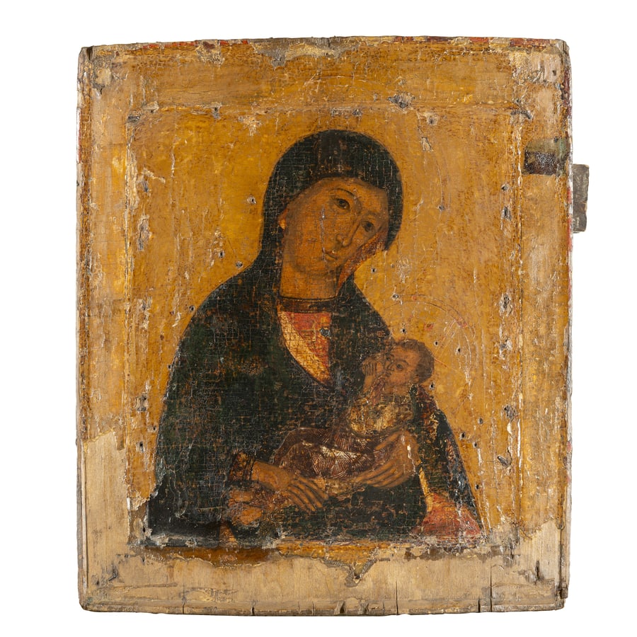 ICONA RUSSA RAFFIGURANTE LA VERGINE ALLATTANTE, XVIII (1 of 1)
