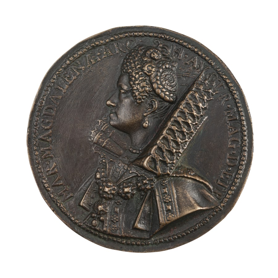 MEDAGLIE ITALIANE. MARIA MADDALENA D'AUSTRIA (1 of 2)